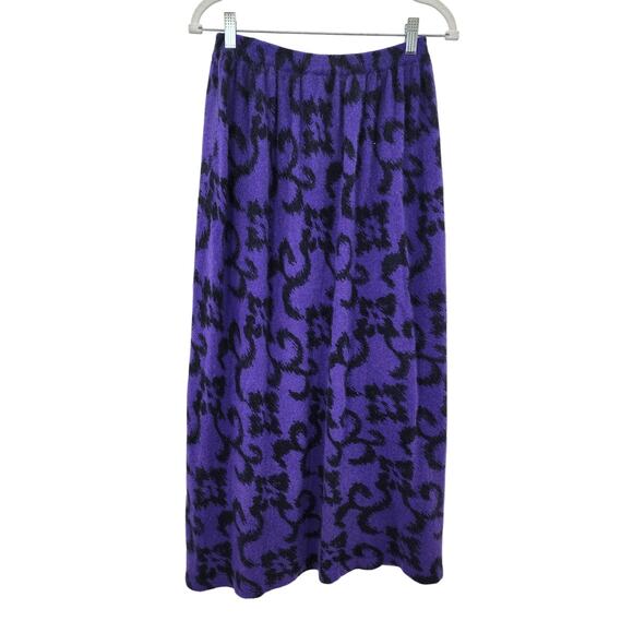 Vintage Christian Dior Lambswool‎ Angora Rabbit Hair Long Maxi Skirt Size Small - Picture 1 of 7
